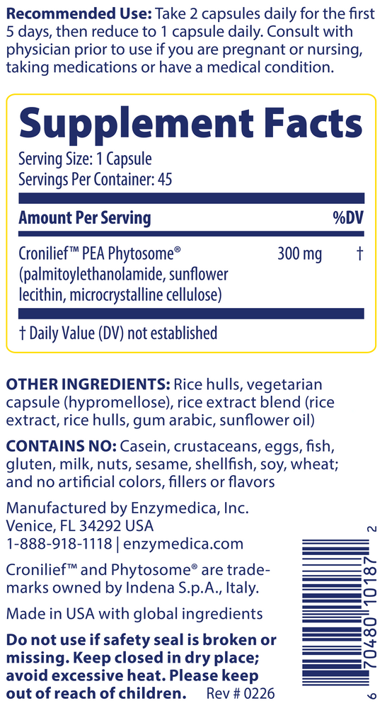 Joint & Muscle with PEA Phytosome®, 60 Capsules