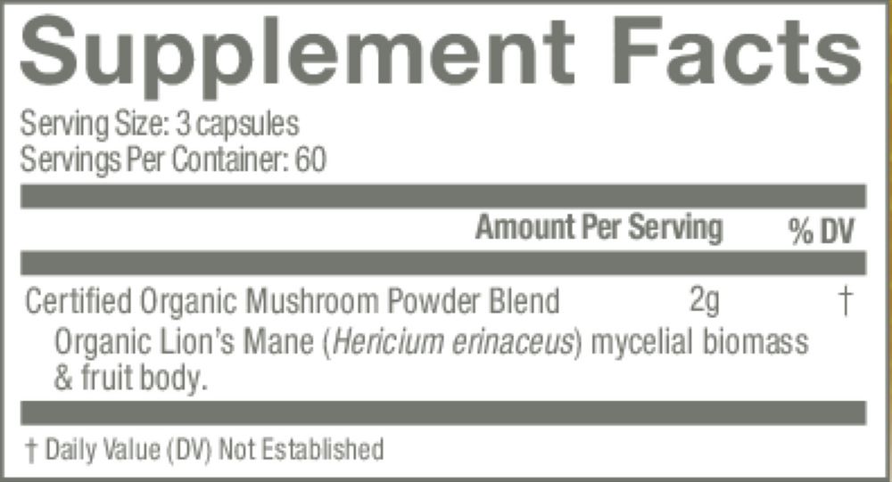 Lion's Mane, 180 capsules , Form_Capsules