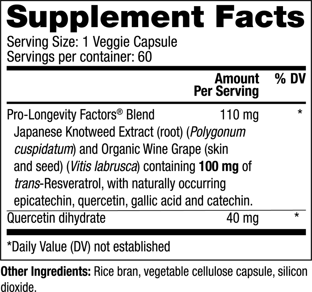 Resveratrol 100mg, 60 Capsules , Brand_Reserveage Form_Capsules Requires Consultation Size_60 Capsules