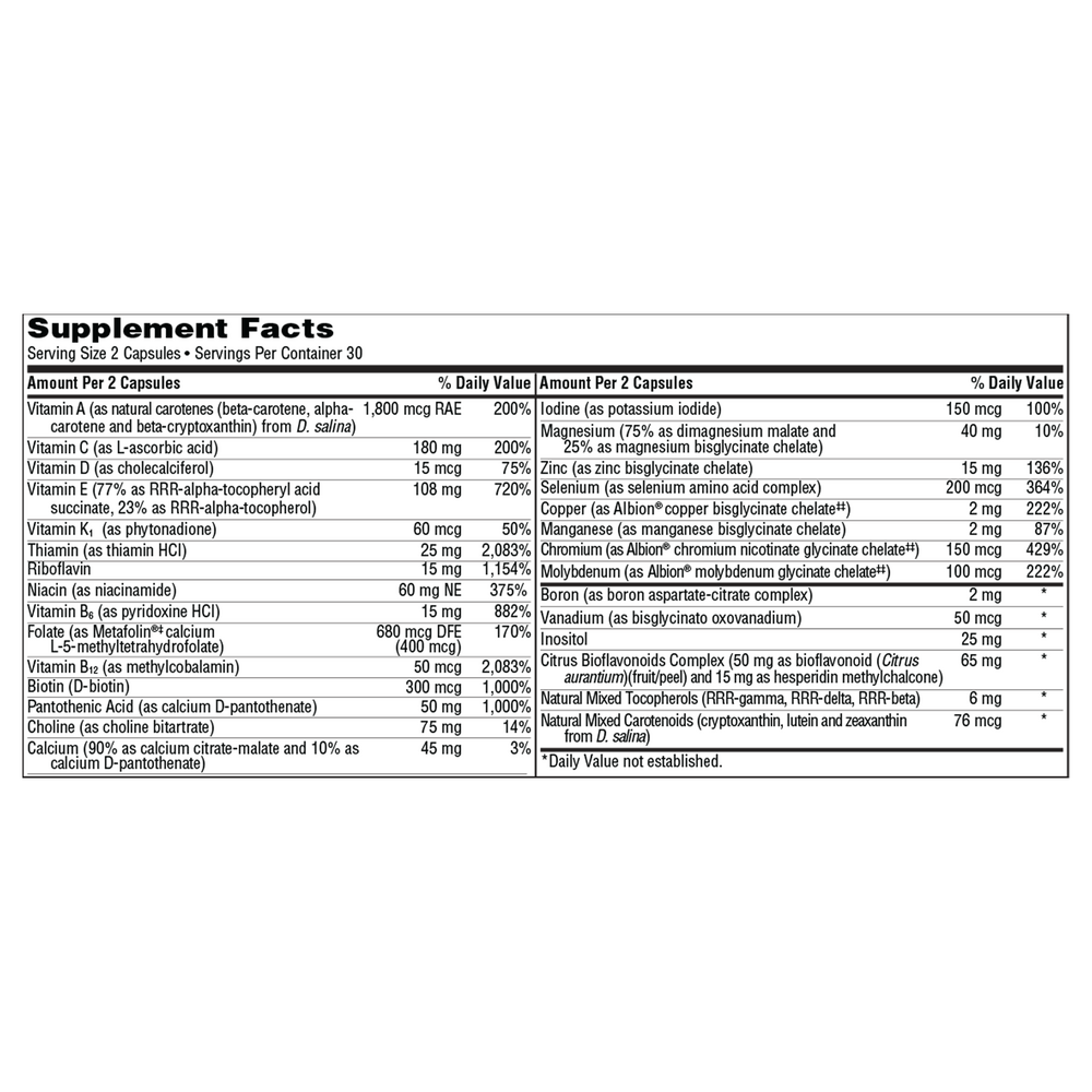 VitaPrime Iron-Free Capsules, 60 Capsules