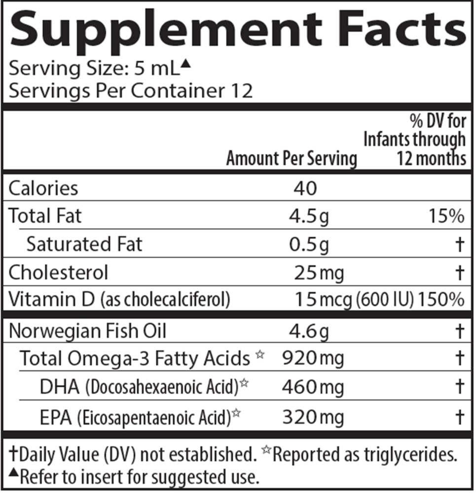 Norwegian Baby's DHA, 60 mL Liquid