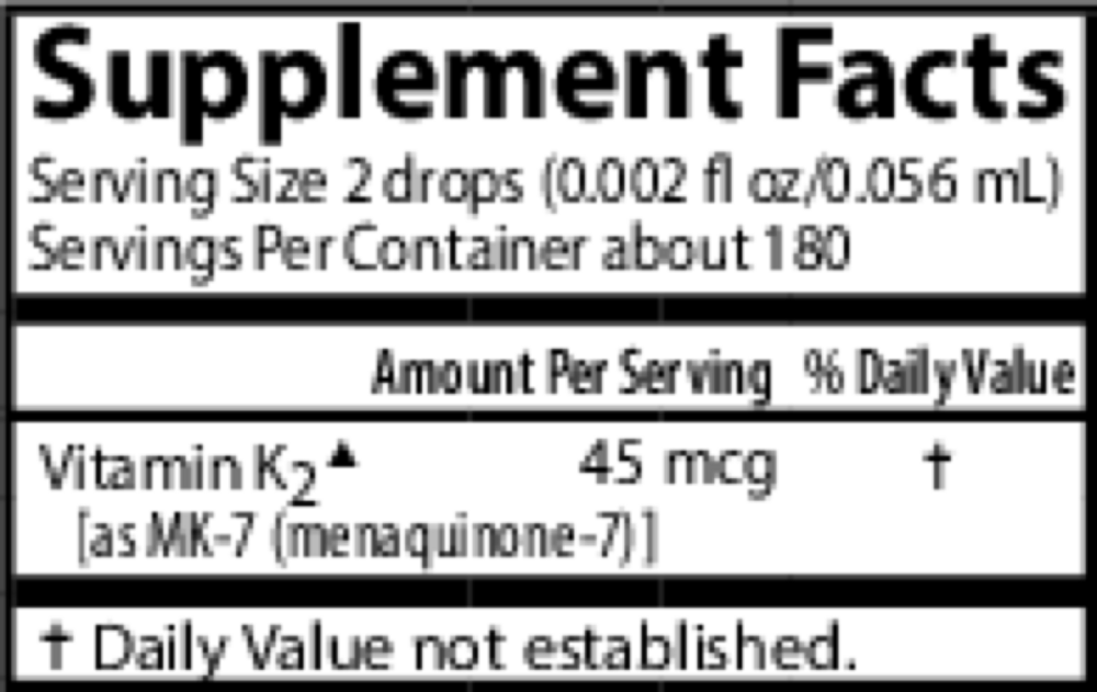 Adult Super Daily K2, 10.16 mL Liquid