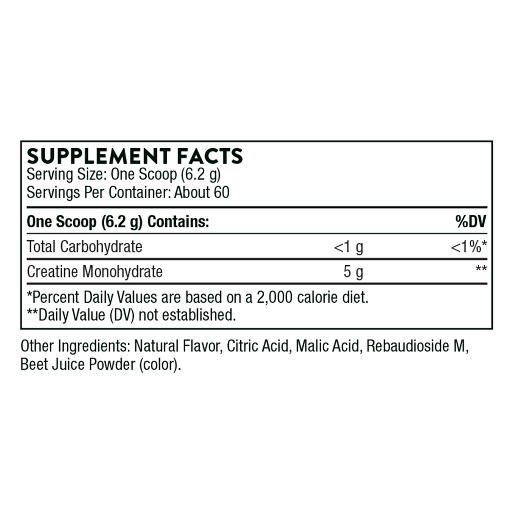 Creatine (Strawberry Flavored), 450 g Powder , Brand_Thorne Research Form_Powder Size_450 g