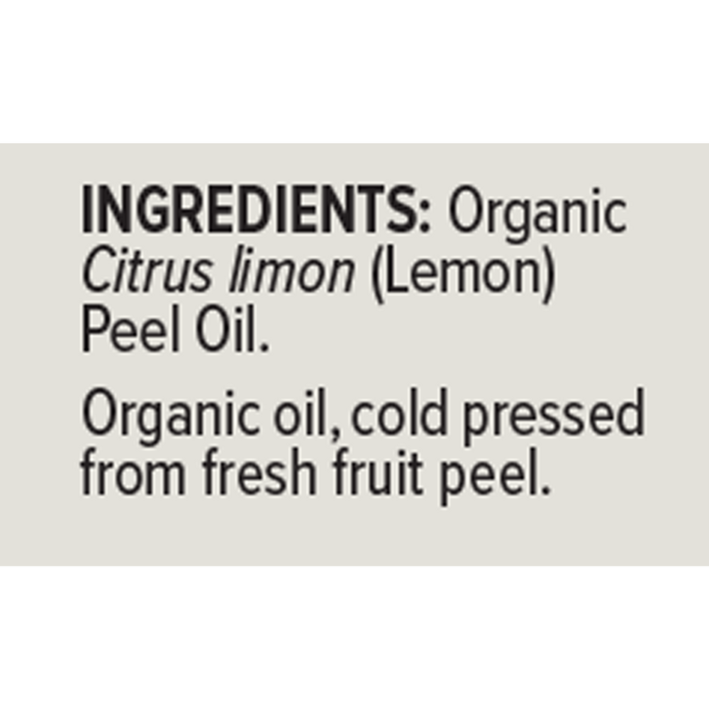 Organic Lemon Essential Oil, 1 oz