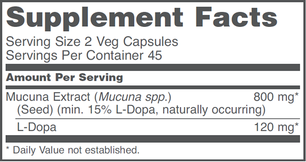 Mucuna Extract, 90 Capsules , Brand_Protocol for Life Balance capsules Form_Capsules Requires Consultation Size_90 Capsules