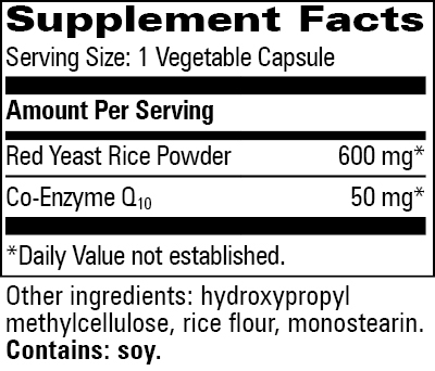 Red Yeast Rice w/CoQ10, 60 Capsules , Brand_Progressive Labs capsules Form_Capsules Requires Consultation Size_60 Capsules