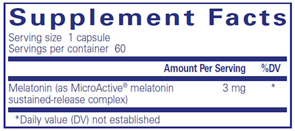 Melatonin-SR, 60 Capsules , Brand_Pure Encapsulations caps Emersons Form_Capsules Requires Consultation Size_60 Capsules