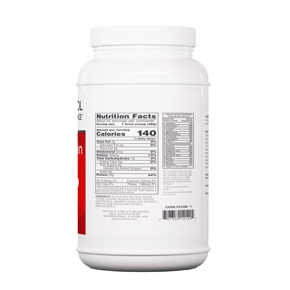 Plant Protein Complete, 907 Grams , Brand_Protocol for Life Balance Form_Powder powder Requires Consultation Size_907 Grams