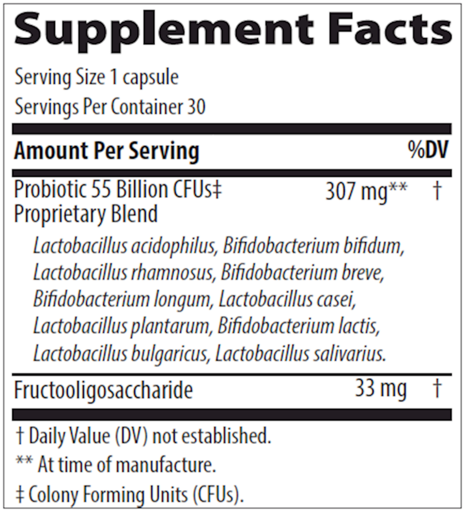 Probiotic 55 Billion, 30 Capsules