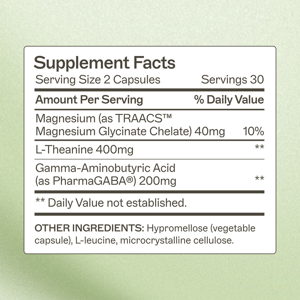 Amy Myers MD Rest and Restore - supplement facts