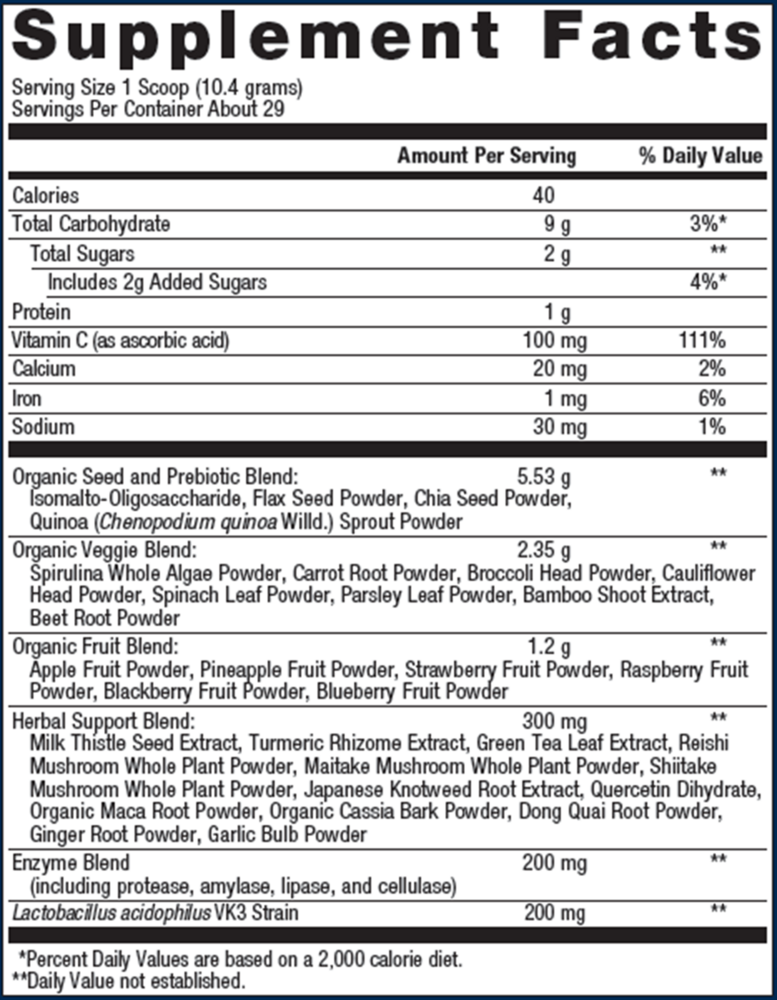 PhytoGanix®, Tropical Fruit Flavor, 10.58 Oz (300 g) Powder , Emersons Emersons-Alt Form_Powder powder