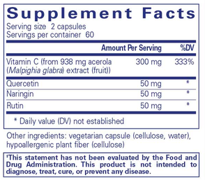 Acerola/Flavonoid, 120 Capsules , Brand_Pure Encapsulations Form_Capsules Requires Consultation Size_120 Capsules