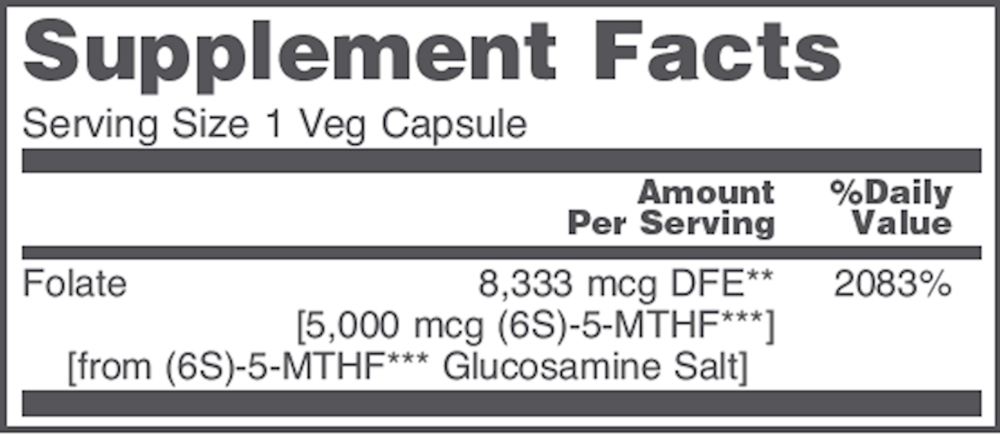 5-Methyl Folate 5000mcg, 50 Capsules , Brand_Protocol for Life Balance capsules Form_Capsules Requires Consultation Size_50 Capsules