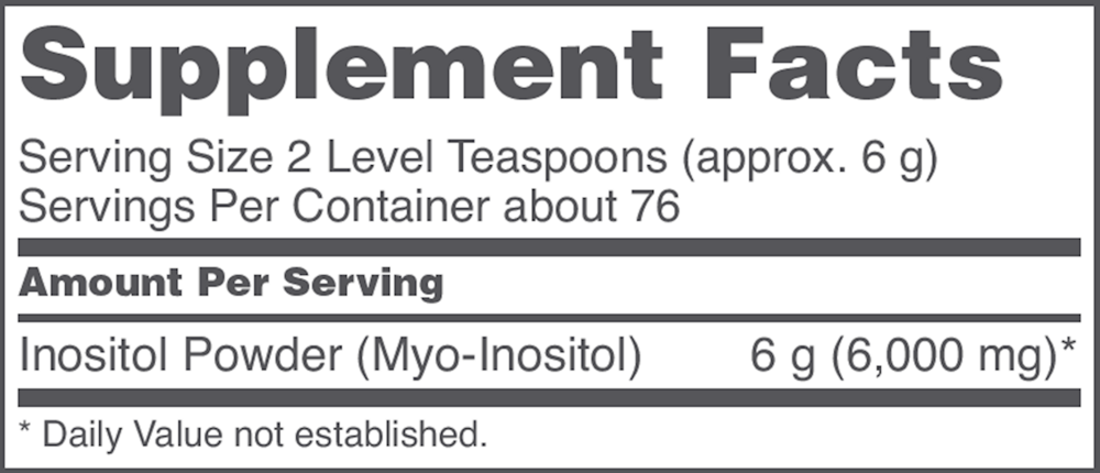Myo-Inositol Powder, 454 Grams , Brand_Protocol for Life Balance Form_Powder powder Requires Consultation Size_454 Grams