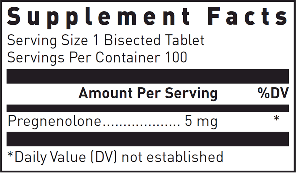 Pregnenolone 5mg, 100 Tablets