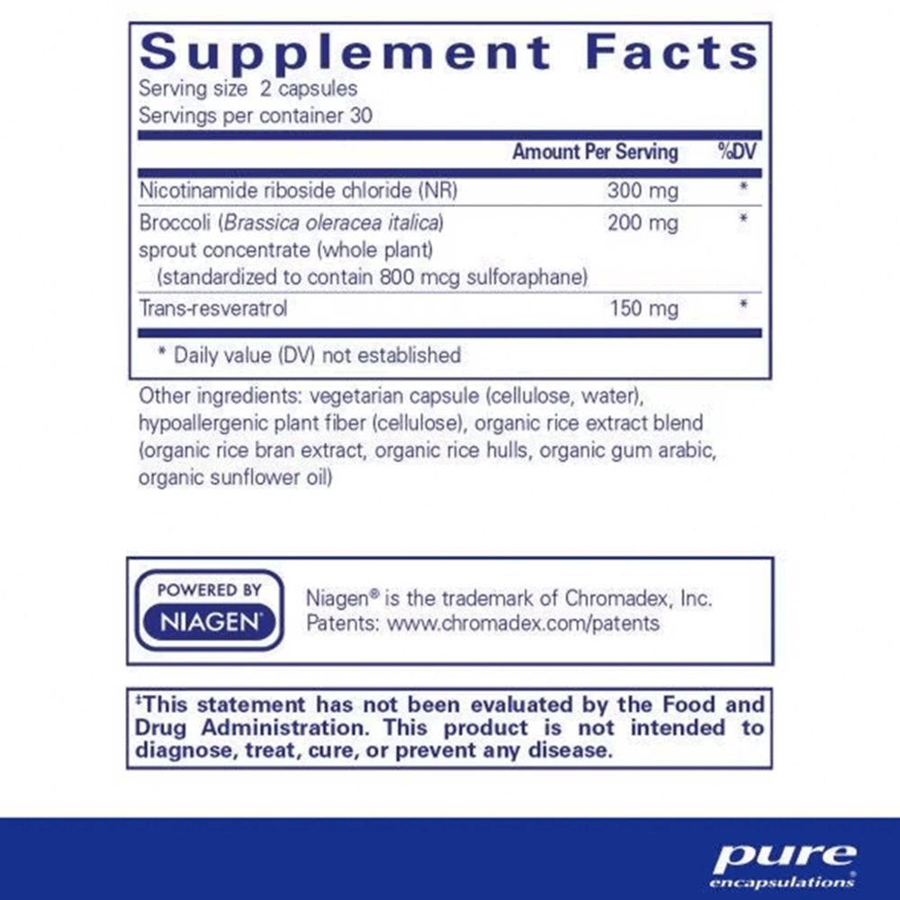 NR Longevity™, 60 Capsules , Brand_Pure Encapsulations Form_Capsules Requires Consultation Size_60 Capsules