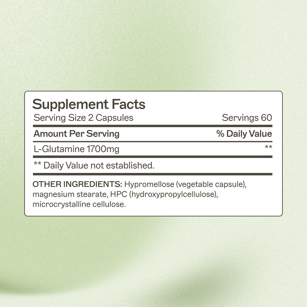 Amy Myers MD L-Glutamine - supplement facts