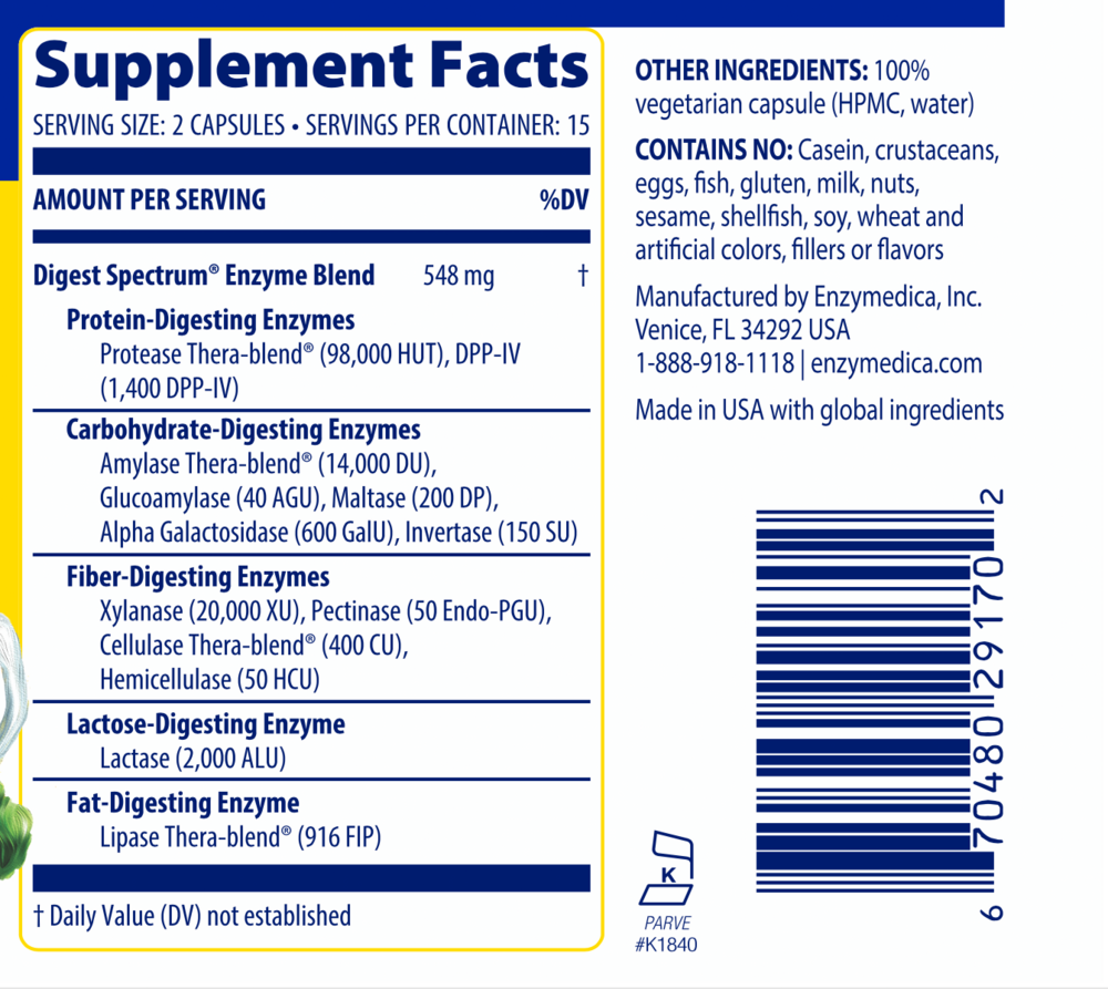 Digest Spectrum, 30 Capsules
