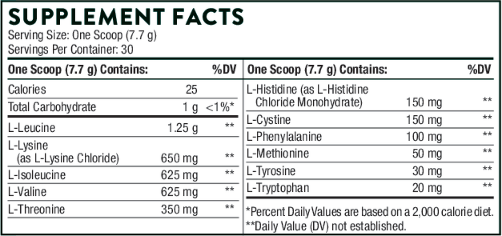 Amino Complex Lemon NSF, 231 g Powder , Brand_Thorne Research Form_Powder Size_231 g