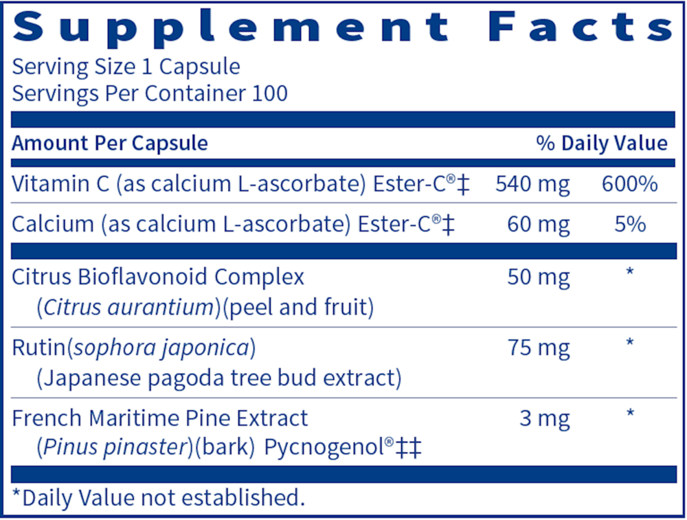Ester-C® Bio, 100 Capsules