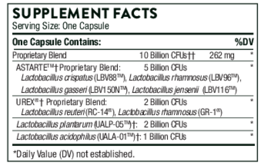 Women's Daily Probiotic, 30 Capsules , Brand_Thorne Research Form_Capsules Size_30 Capsules