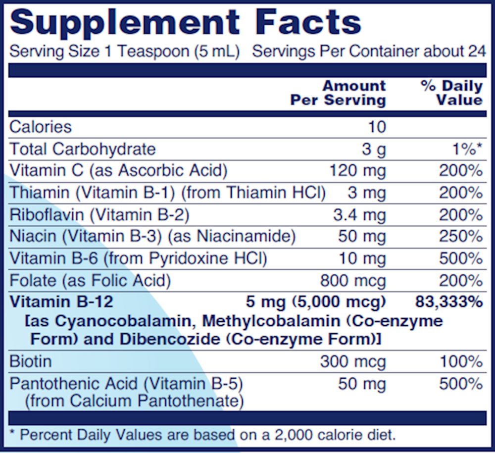 Vitamin B-12 Liquid 5000mcg, 118 Milliliters , Brand_Protocol for Life Balance Form_Liquid liquid Requires Consultation Size_118 Milliliters