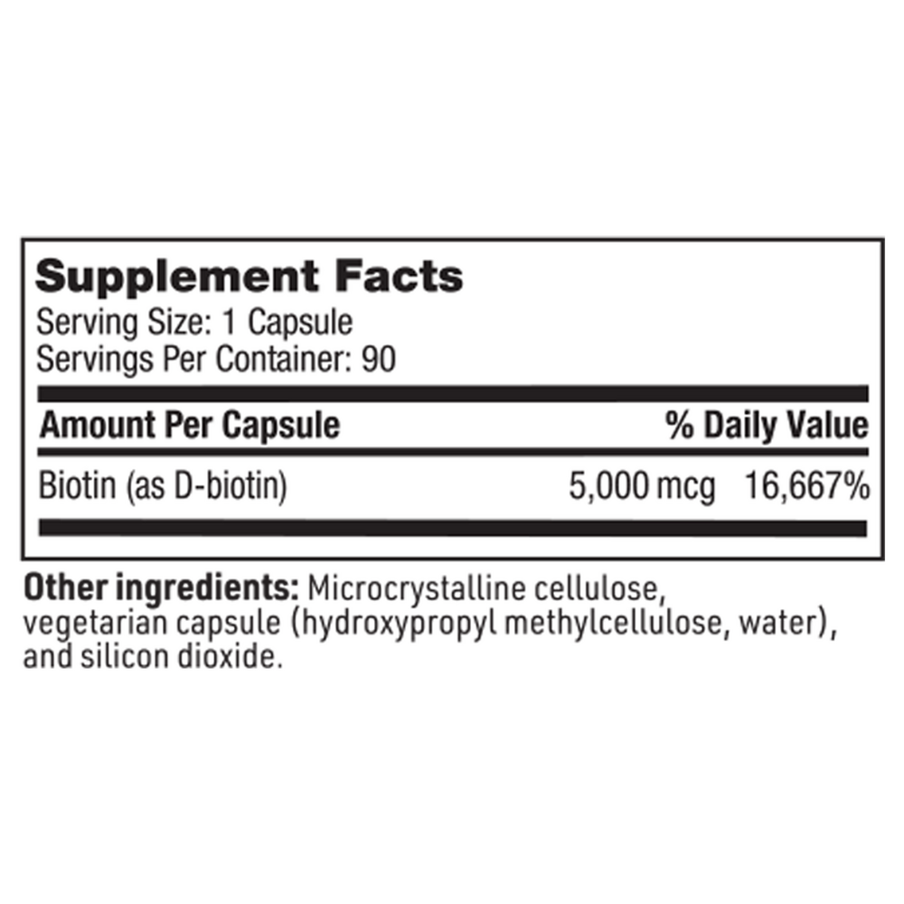 Biotin, 90 Capsules