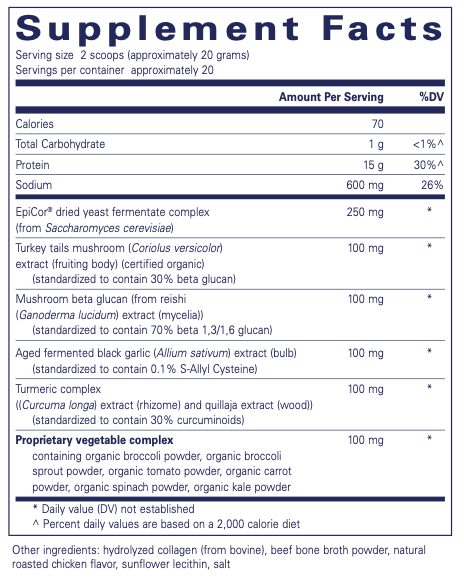 PureDefense Collagen w/ Bone Broth, 400 Grams , Brand_Pure Encapsulations Form_Powder Requires Consultation Size_400 Grams