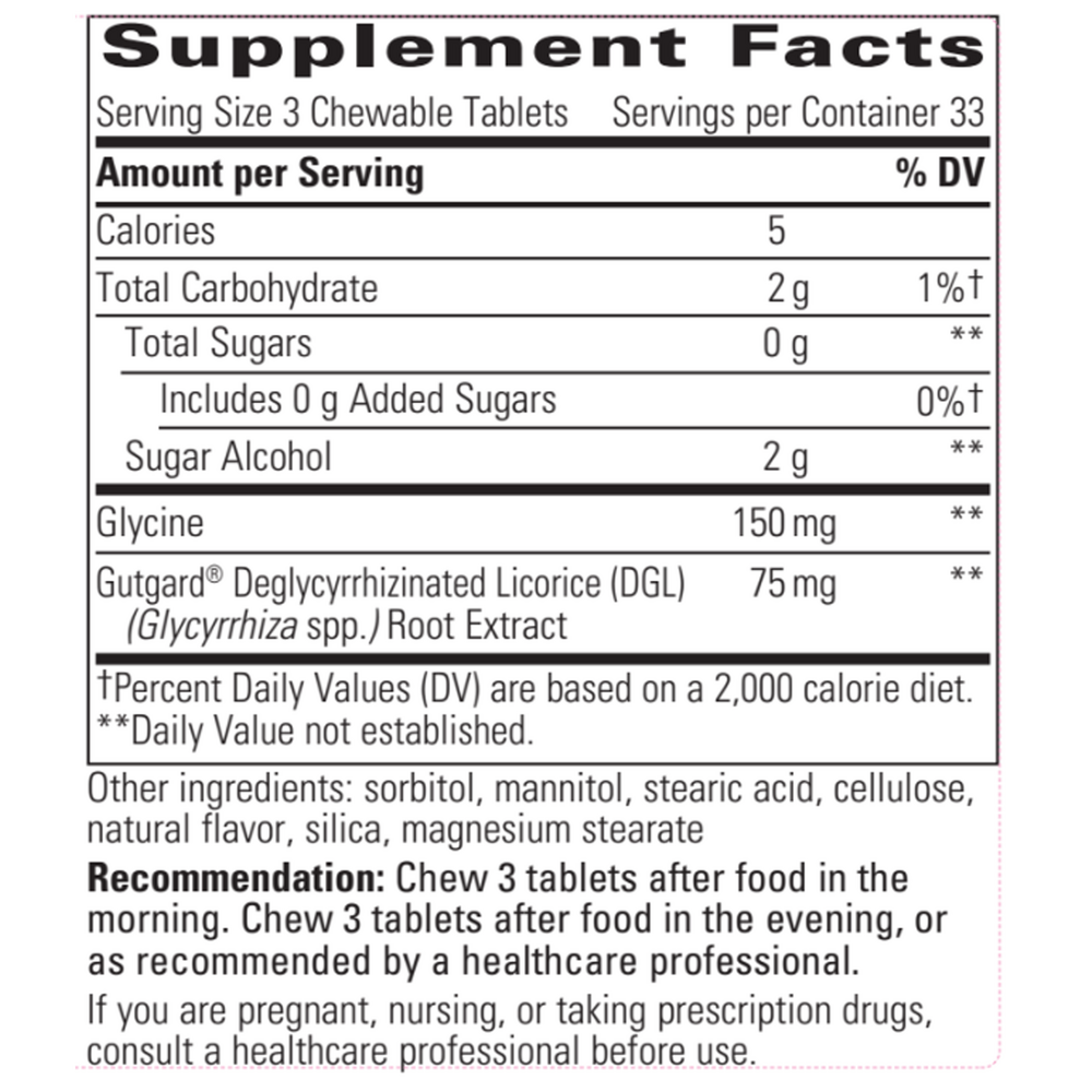 Rhizinate Fructose Free Chewable, 100 Chewable Tablets