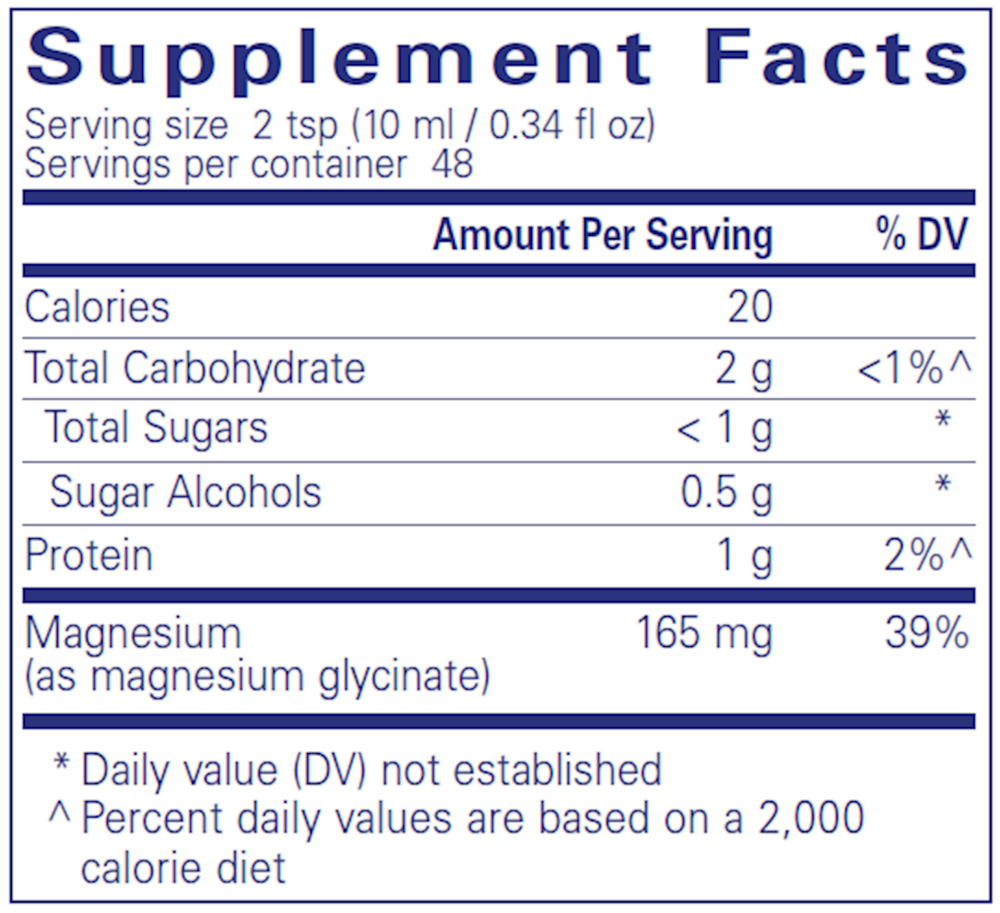 Magnesium Glycinate Liquid - 16.2 fl. oz (480 ml) , Pure Encapsulations