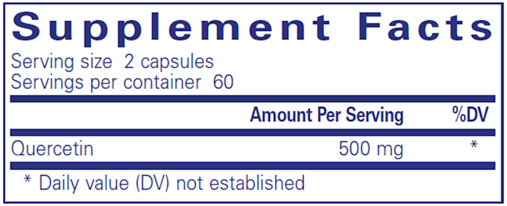 Quercetin, 120 Capsules , Brand_Pure Encapsulations Form_Capsules Requires Consultation Size_120 Capsules