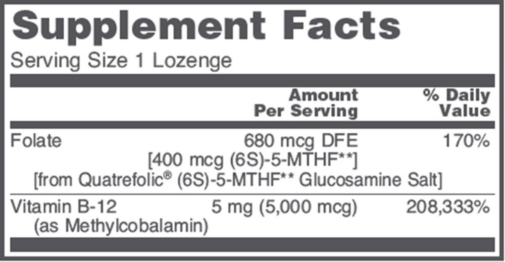 Methyl B-12 5000mcg, 60 Lozenges , Brand_Protocol for Life Balance Form_Lozenges lozenges Requires Consultation Size_60 Lozenges