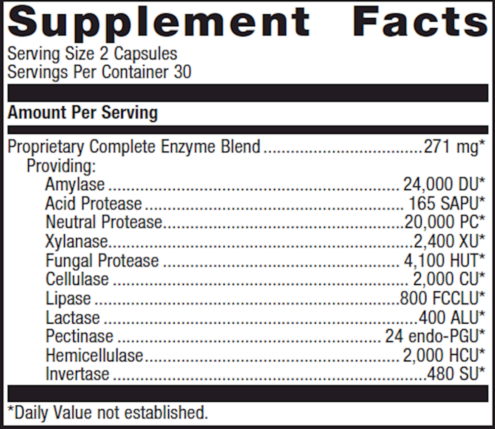 SpectraZyme® Complete, 60 Capsules , caps Emersons Emersons-Alt Form_Capsules