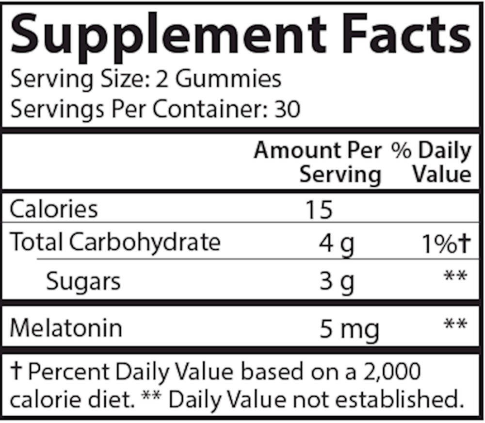 Melatonin Gummies 60 gummies