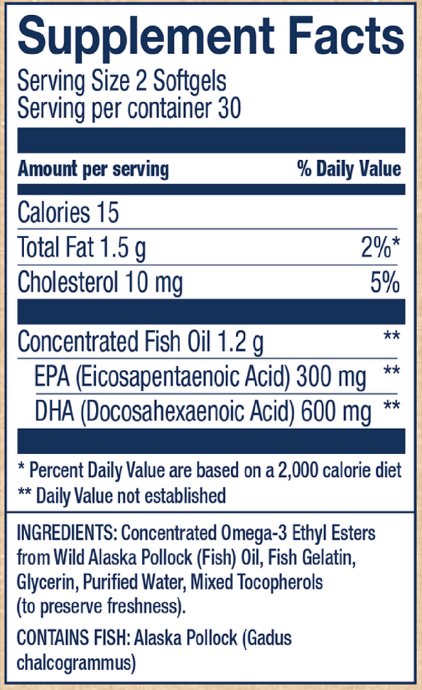 Peak DHA, 60 Softgels , Brand_Wiley's Fish Oil Form_Softgels Size_60 Softgels