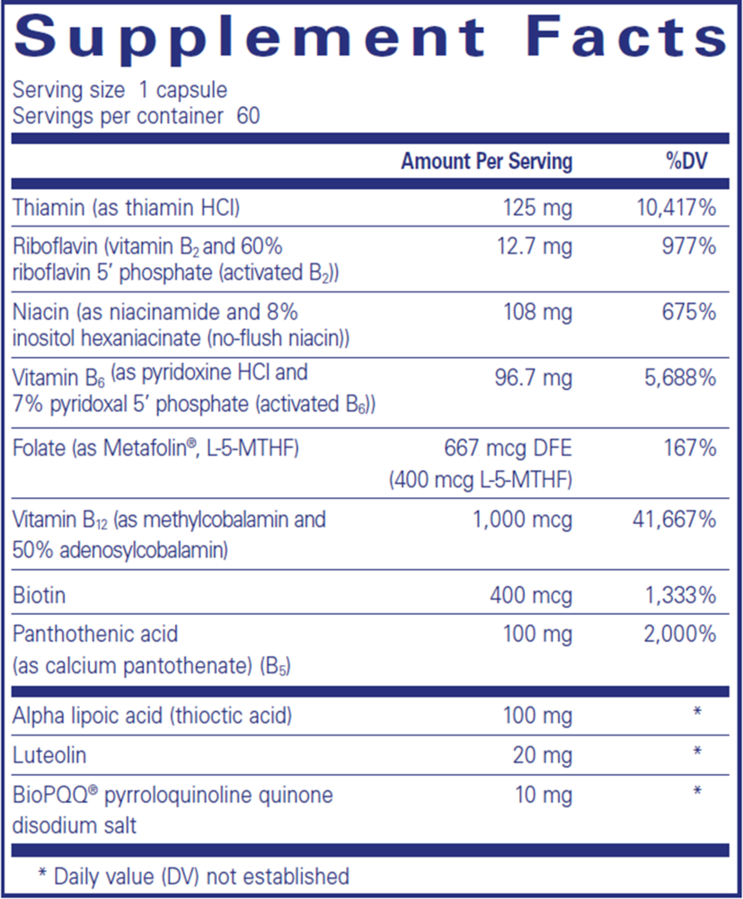 Ultra B-Complex w/PQQ , Pure