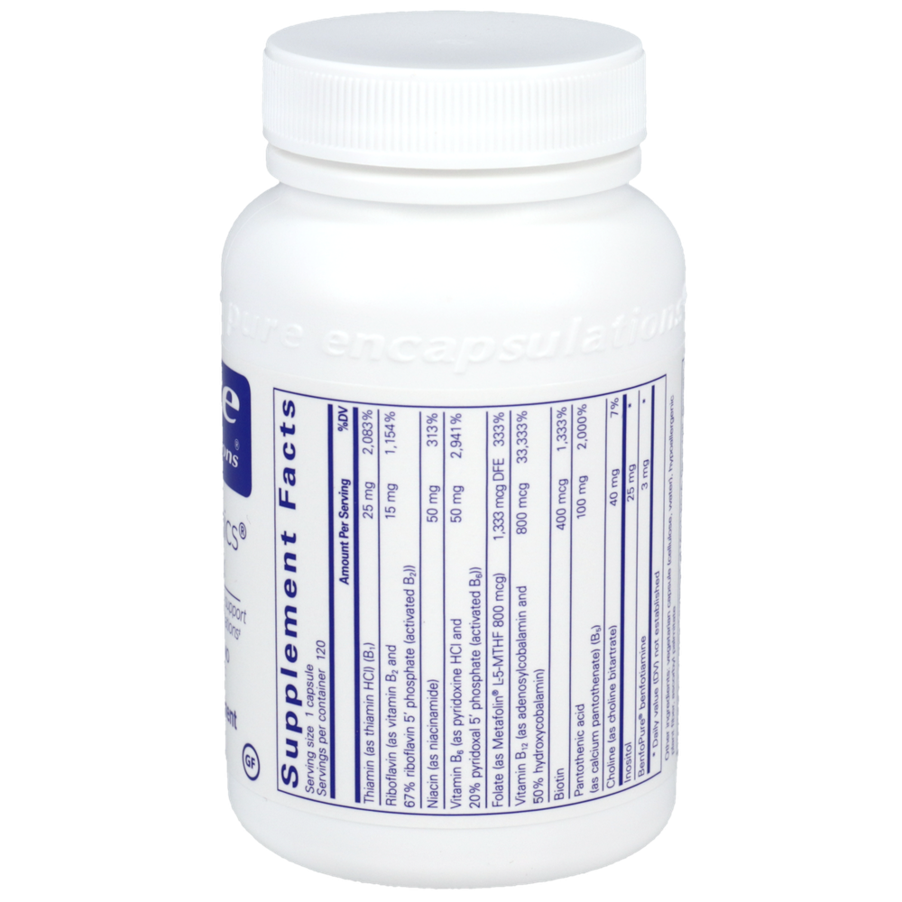 PureGenomics B-Complex, 120 Capsules , Brand_Pure Encapsulations Form_Capsules Requires Consultation Size_120 Capsules