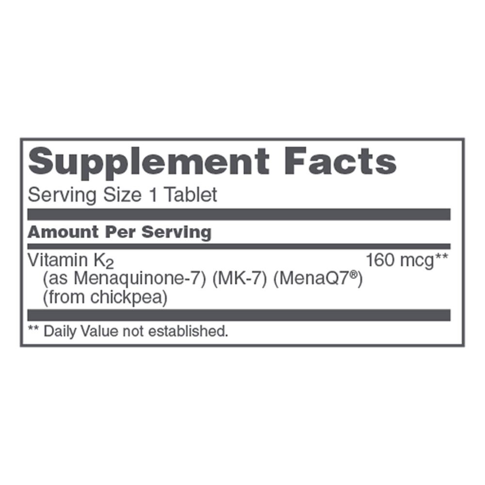 MK-7 160mcg, 60 Tablets , Brand_Protocol for Life Balance Form_Tablets Requires Consultation Size_60 Tablets tablets