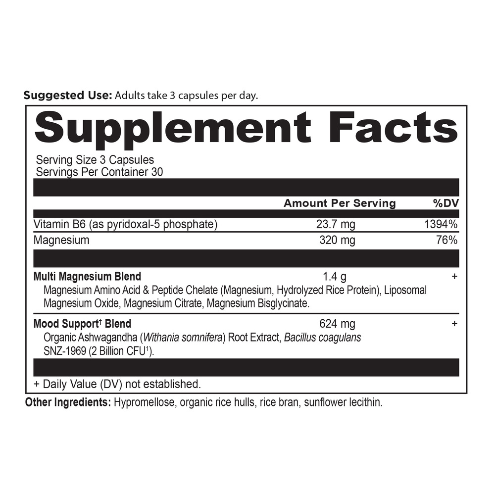 Ancient Nutrition Active Peptides Magnesium Blend - supplement facts