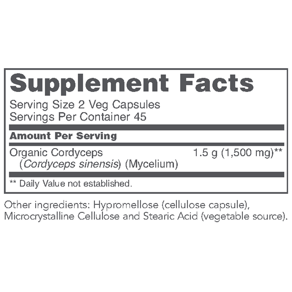 Organic Cordyceps, 90 Capsules , Brand_Protocol for Life Balance capsules Form_Capsules Requires Consultation Size_90 Capsules