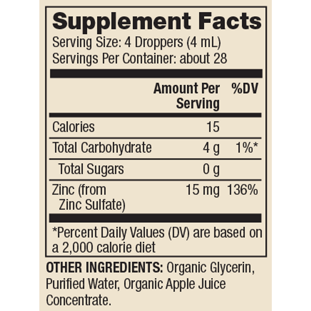 Zinc Liquid Drops, 115 mL Liquid