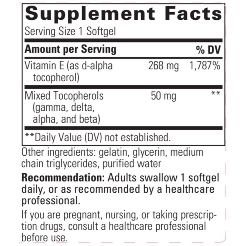 Vitamin E 400, IU, 60 Softgels