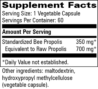 Bee Propolis/Standardized, 60 Capsules , Brand_Progressive Labs capsules Form_Capsules Requires Consultation Size_60 Capsules