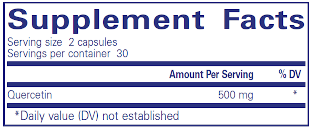 Quercetin, 60 Capsules , Brand_Pure Encapsulations Form_Capsules Requires Consultation Size_60 Capsules