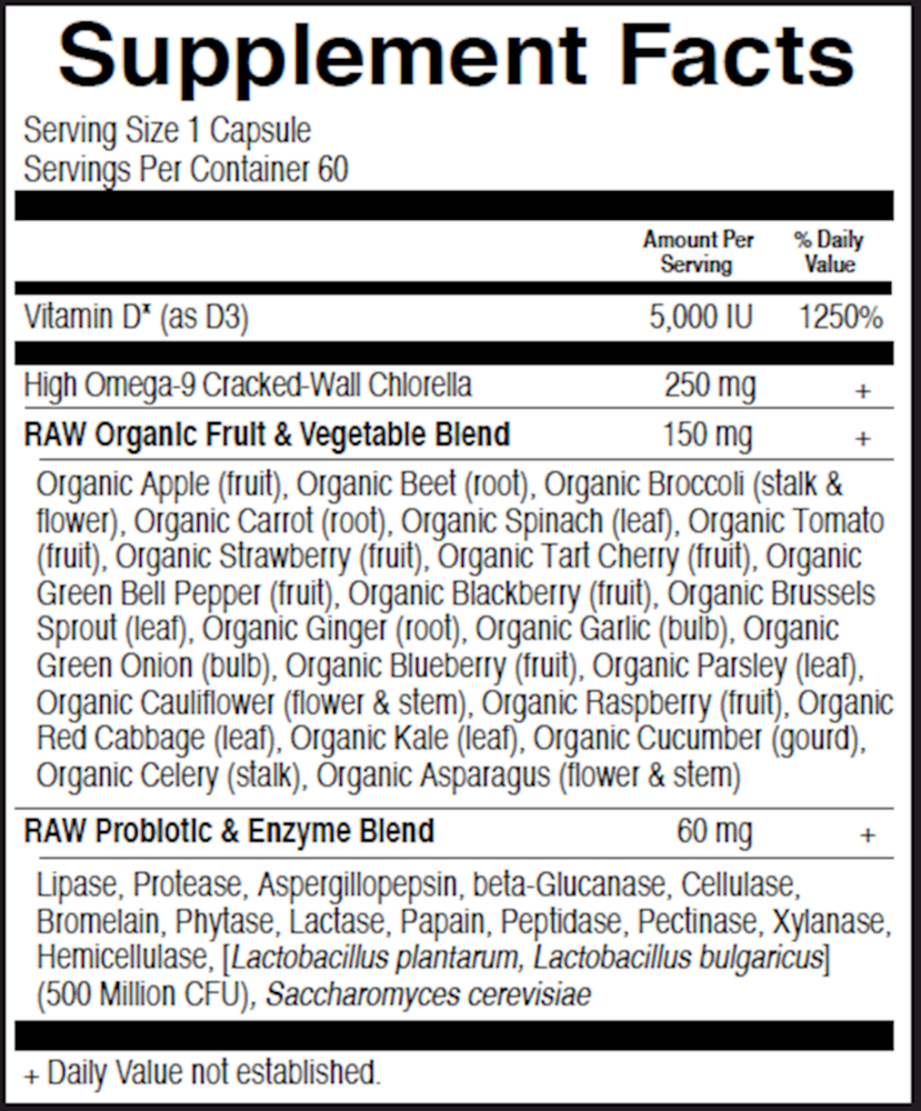 Vitamin Code® RAW D3, 5000 IU, 60 Vegetarian Capsules