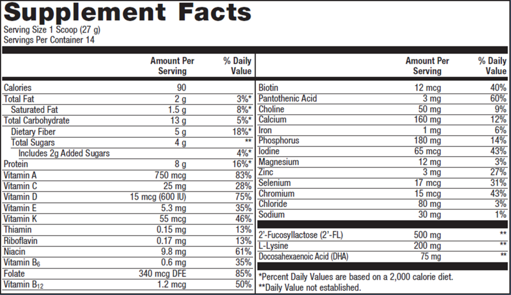 MetaKids™ Nutrition Powder, Vanilla Flavor, 13.33 Oz (378 g) Powder , Emersons Form_Powder powder