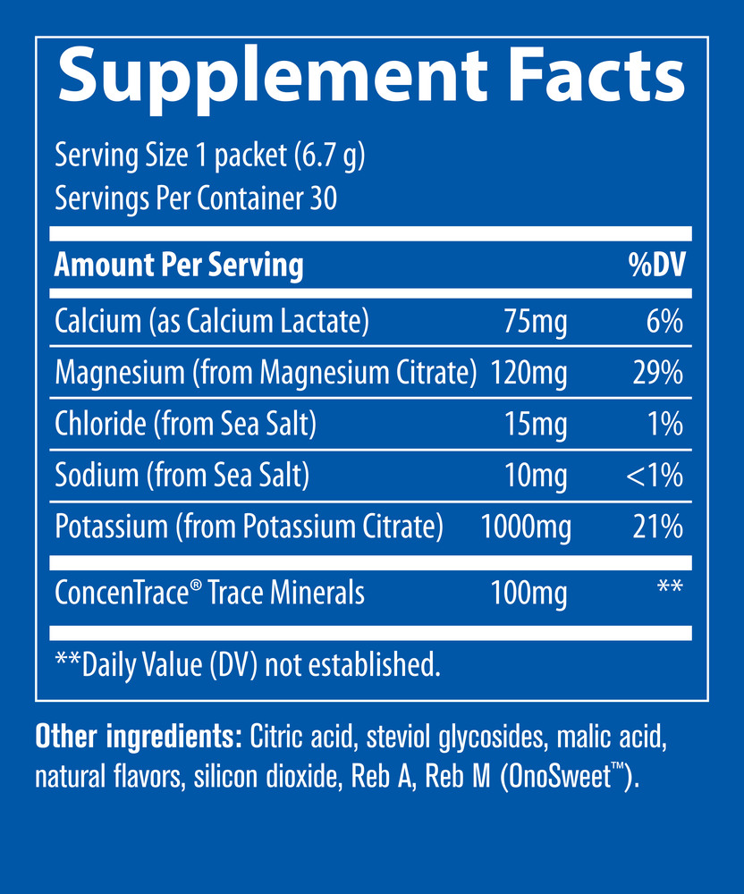 Hydro Pak Keto Potassium Formula Stick Packs, Lemon Lime, 30 Stick Packs
