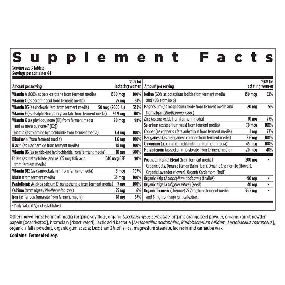 Perfect Postnatal™, 192 tablets