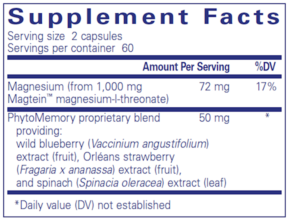 CogniMag, 120 Capsules , Brand_Pure Encapsulations caps Form_Capsules Not Emersons Size_120 Caps