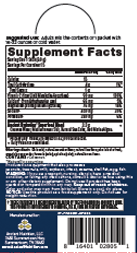 Ancient Nutrition Rapid Hydration - Lemon Lime - supplement facts